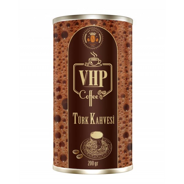 VHP TÜRK KAHVESİ 200 GR TENEKE