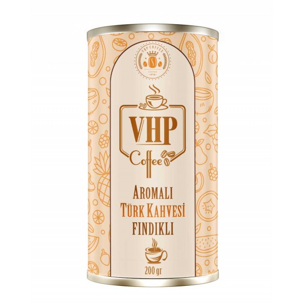 VHP TÜRK KAHVESİ FINDIKLI 200 GR TENEKE