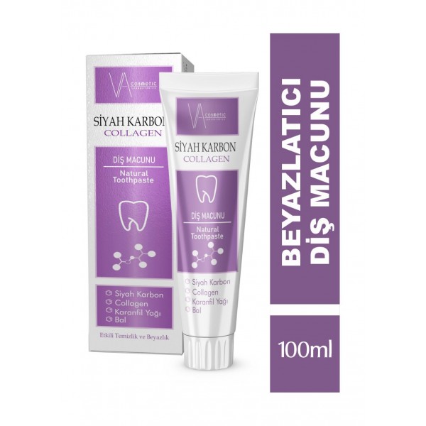 VA COSMETIC SİYAH KARBON DİŞ MACUNU 100ML