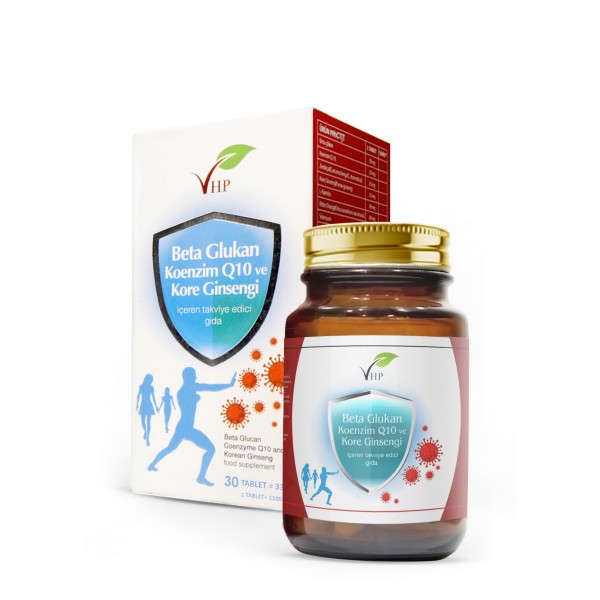 VHP BETA GLUKAN KOENZİMQ10 VE GİNSENG 30 TABLET